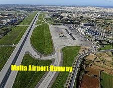 Malta airport runway